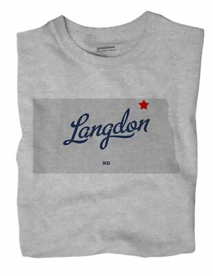 Langdon North Dakota ND NDak T-Shirt MAP