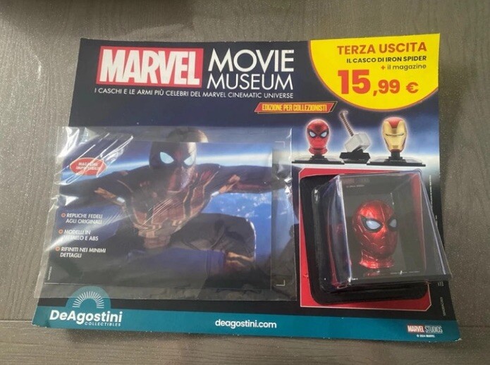 Marvel.museum Movie . Casco Iron Spider . Pezzo Da Collezione.