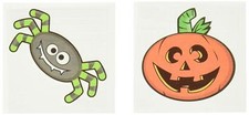 Family Friendly Halloween Cute Frights Tattoo Party Favour, Plastic, 24 Pack