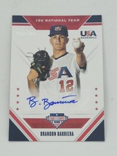 2020 Panini USA Baseball Stars & Stripes Brandon Barriera Auto #15U-BB /299