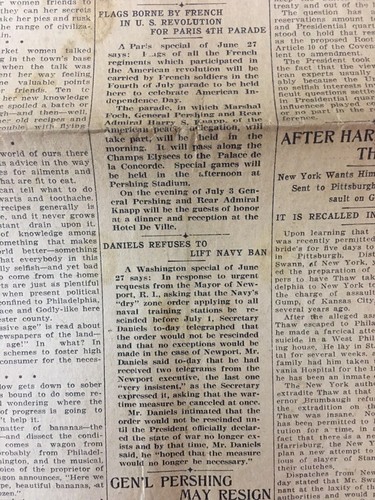 Treaty of Versailles WWI 1919 West Chester PA Newspaper - Picture 6 of 6