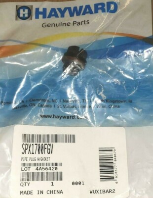Genuine Hayward Spx1700fgv Drain Pipe Plug W Gasket Cl100 Cl200