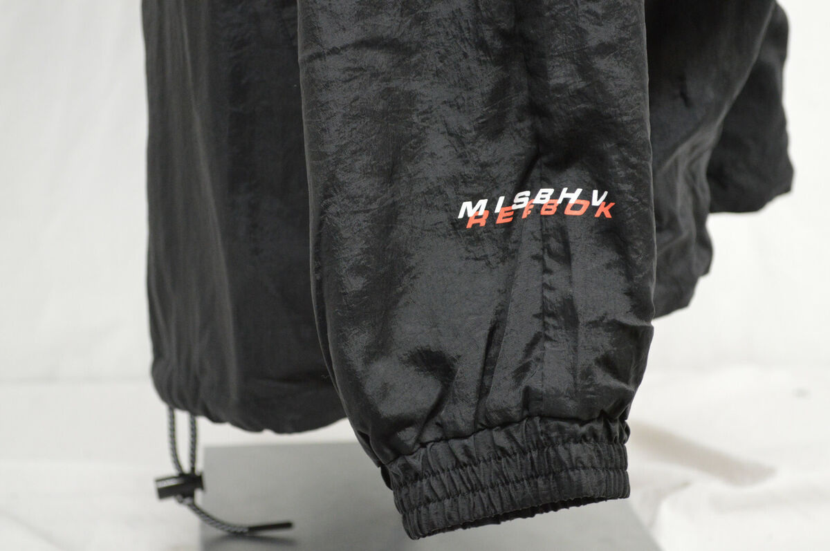 NEW REEBOK x MISBHV Men's Black and Grey Windbreaker Jacket NEW REEBOK x MISBHV Men's Black and Grey Windbreaker Jacket
