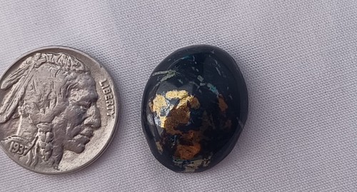 Arizona Peacock Ore Cabochon. 4.1 Grams - 第 1/13 張圖片