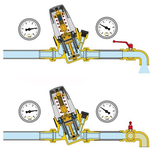 Caleffi Pressure Reducer, 1/2, Pressure Regulator, Pressure Reducer, Water, DVGW - Picture 2 of 3