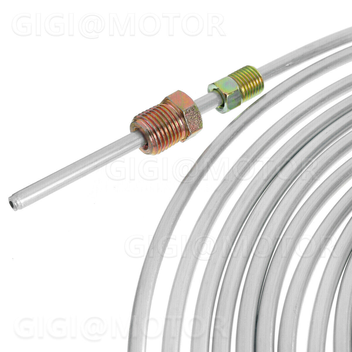 25Ft/300 inch Steel Zinc Brake Fuel Line Tubing Kit 3/16'' OD Roll