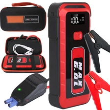 iMountek 2500A Peak 12V 25800mAh Car Jump Starter Booster Box with LCD Display