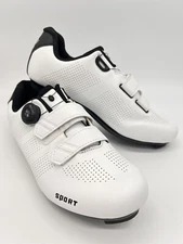 YOW Road Bike Cycling - WHITE - Self-lock Riding Shoes US Size 8