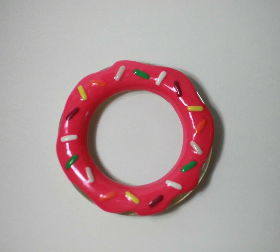 Bracciale ciambella Kate Spade New York x Darcel Collab versione oro resina trasparente KSNY