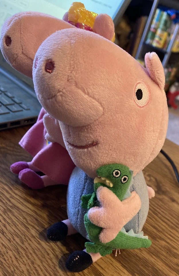 Ty Beanie Babies принцесса Пеппа свинья и ее брат Джордж свинья 7» - Изображение 2 из 4