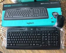 Logitech MK320 New Wireless Keyboard and Used Mouse With Usb Dongle