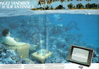 ADVERTISING ADVERTISING 056 1982 Grundig Monolith TV (2p)