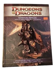 Dungeons And Dragons Martial Power 4th Edition HandBook 2008 Roleplaying Game 