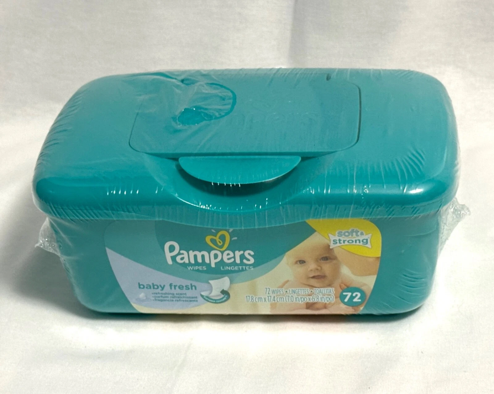 PAMPERS Baby Wipes Container POP UP Plastic Refillable BABY FRESH NEW SEALED NOS
Opens in a new wind