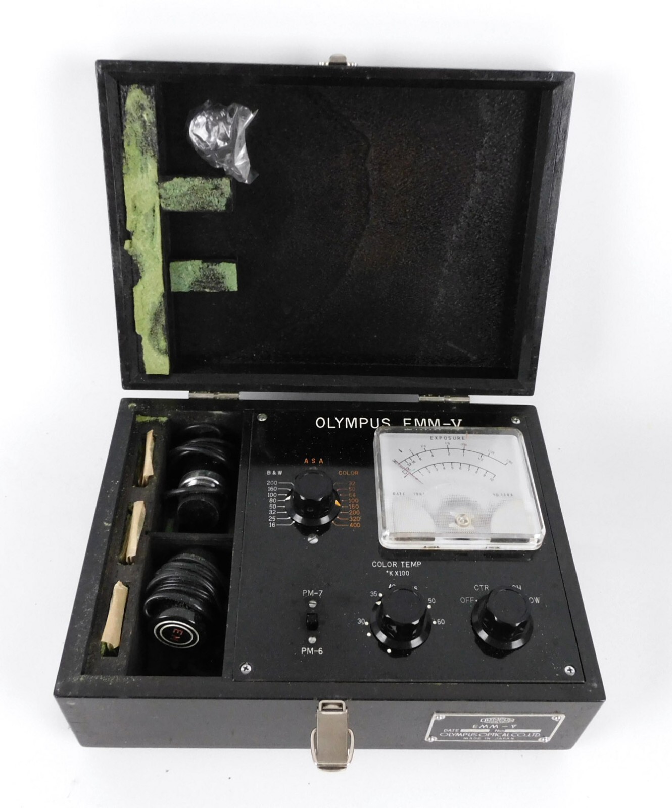 Olympus Exposure Meter For EMM-V Microscope Vintage 1968 For Parts or Repair