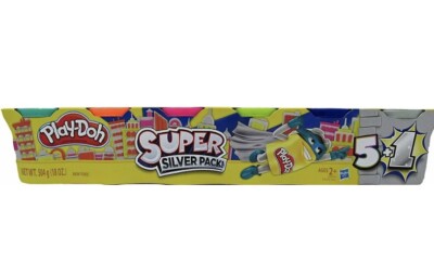 Play Patry pp×5枚 PLAY-DOH Play-Doh Super Silver 5 Pack Plus 1, assorted colors, Non