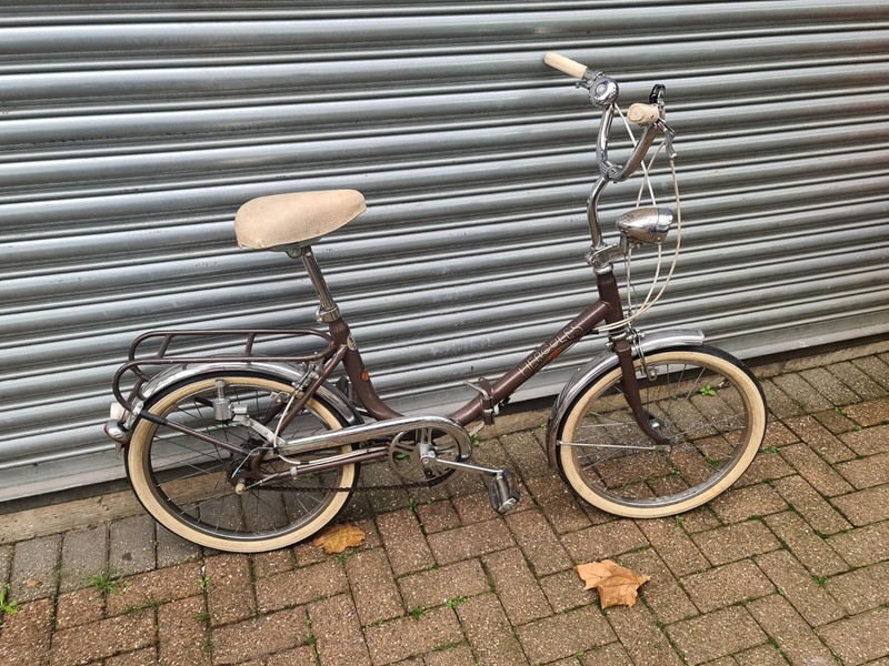 HERCULES FOLDING BIKE Not Brompton 1981 collectable worldwide 🌐 shipping