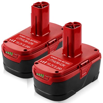 1~2x For Craftsman C3 19.2 Volt XCP 8.0Ah Lithium Battery Diehard PP2025 PP2030