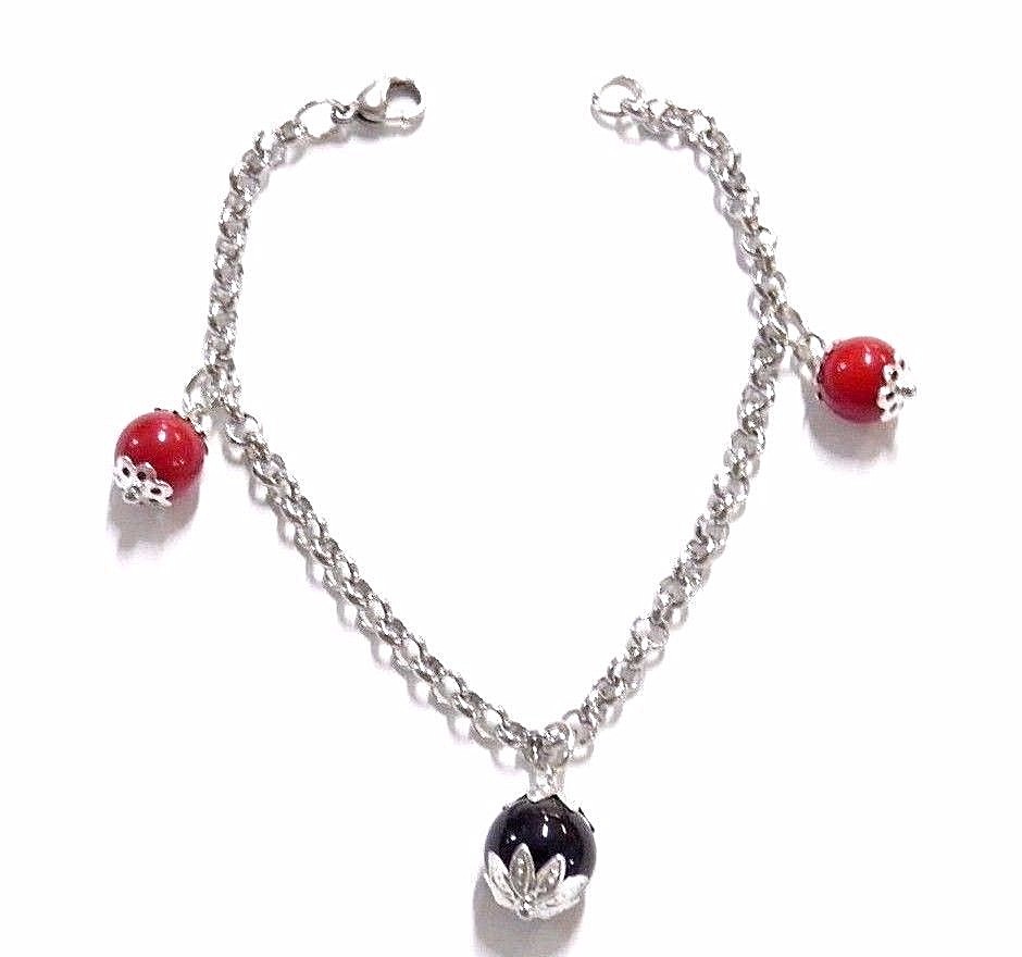 Bracciale bottone argento su coccu kokos sabegia
