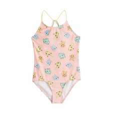 Pokemon Pikachu Bulbasaur Charmander Size 6X 1-Piece Swimsuit Bathing Suit NEW