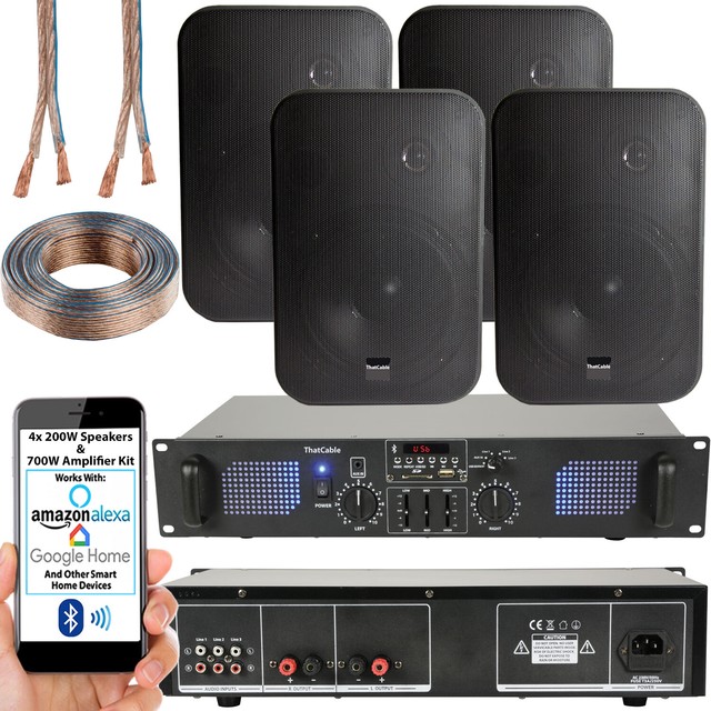 Ceiling Speaker Wall Amplifier Bluetooth Background Music Hifi