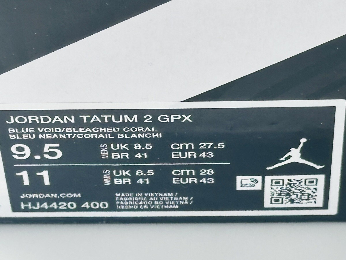 Size 9.5 - Nike Jordan Tatum 2 Denim - HJ4420-400 No Box Lid