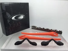 AUTHENTIC OAKLEY RADAR EV ORANGE EAR SOCKS & NOSE PADS KIT Temple Tips