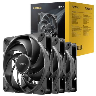 Antec Tranquil 120 PWM Case Fan 120 mm 3 Packs TQ 120_3PK