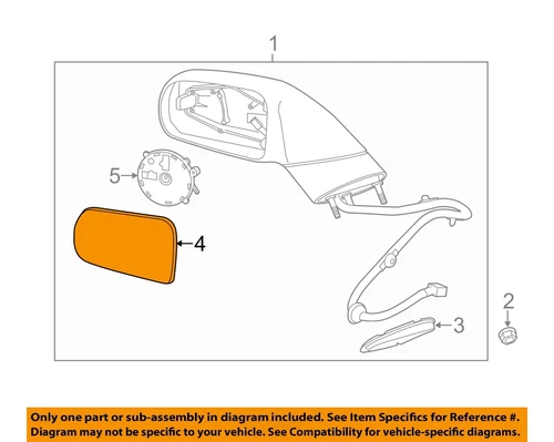 Chevrolet GM OEM 14-16 Corvette Outside Mirrors-Door-Mirror Glass Right 22961811
