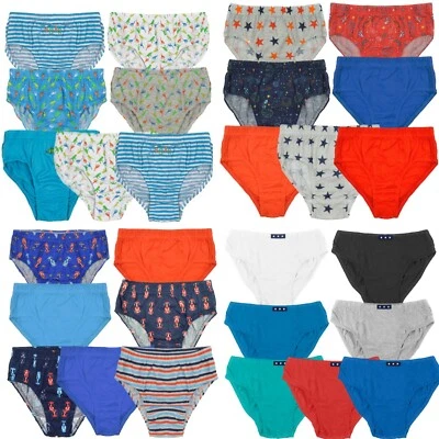 TOM FRANKS Boys Briefs Pants Knickers Underwear 7 Pack Age 2-3 Age 3-4 Age 5-6 Age 7-8