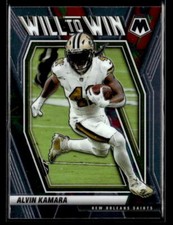 Alvin Kamara 2021 Panini Mosaic #WW-11 Will to Win New Orleans Saints