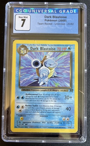 Dark Blastoise (Unlimited) graded CGC 7 for sale on eBay