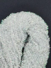 GLACIER Crystal Ice Age Chenille Size #4 Large 5 Yard Pack Fly Jig Tying