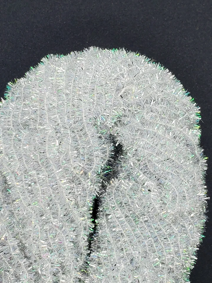 NIMROD'S TACKLE GLACIER Crystal Ice Age Chenille Size #4 Large 5 Yard Pack Fly Jig Tying