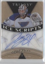 2013-14 Upper Deck Trilogy Ice Scripts Jake Allen #IS-JA Auto 0f8