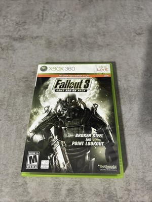 Fallout 3 Add-On Pack Broken Steel and Point Lookout Xbox 360 Complete CIB