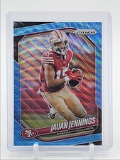 JAUAN JENNINGS 2025 PANINI PRIZM FOOTBALL BLUE WAVE 49ERS /230 Q0893