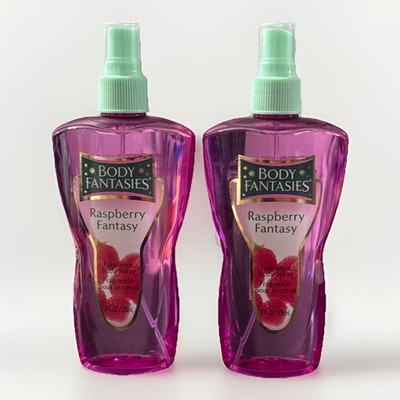 2 PK. - Raspberry Fantasy  8FL /236mL Body Fantasies Parfums de Coeur #RARE