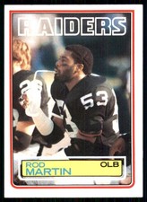 1983 Topps #304 Rod Martin Los Angeles Raiders 56104