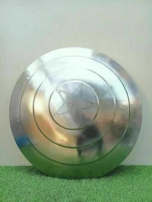 Metall Cosplay Marvel Legends Captain America 22 Zoll Avengers Schild als Ges...