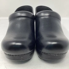072 Dansko Women LT Pro Tooled Black Clog Size 39EU US8.5-9