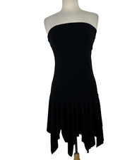 Y2K Judy Knapp Asymmetrical Strapless Mini Dress M Fairy Grunge Whimsigoth