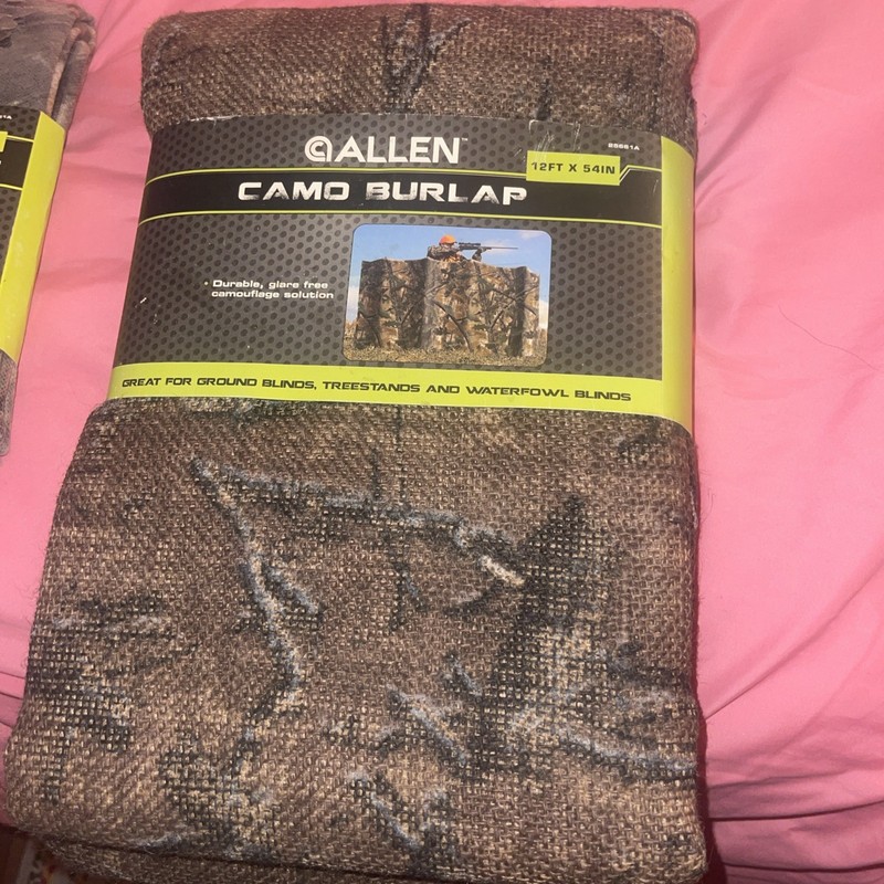 Mossy Oak Burlap Hunting Blind Material, 12' x 54" Mossy Oak Camo Break-Up NOS