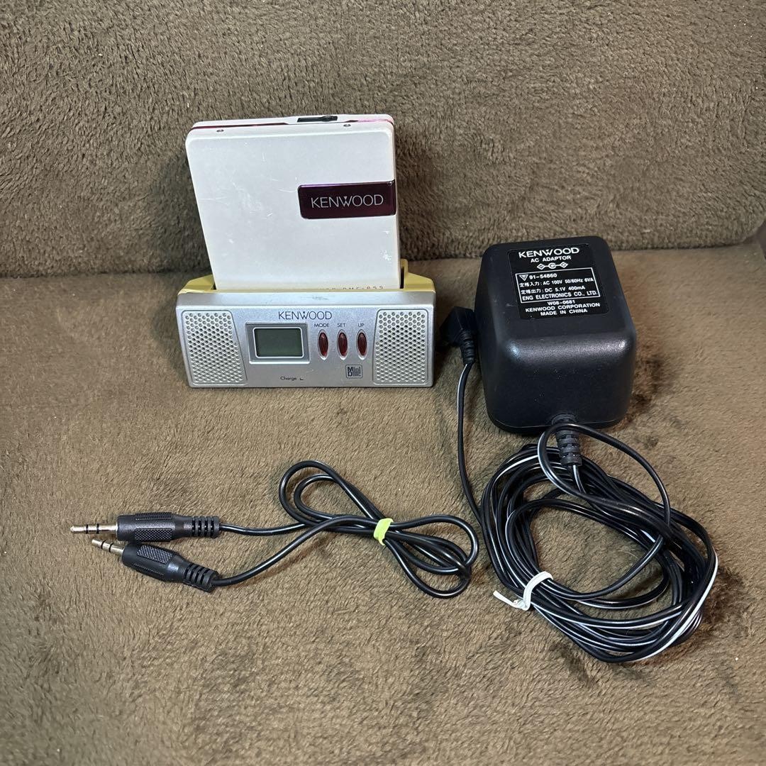 KENWOOD ポータブルMDプレーヤー DMC-P55 KENWOOD DMC-P55 MiniDisc MD Walkman Player Vintage Tested Work