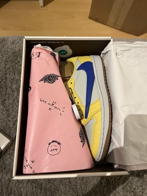 Air Jordan 1 Low OG x Travis Scott Canary EU 46, US13,5 - Original, Neu !!