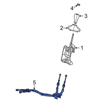 For Fiat 500 2012-2019 Fiat 4670629AB Manual Transmission Shift Cable