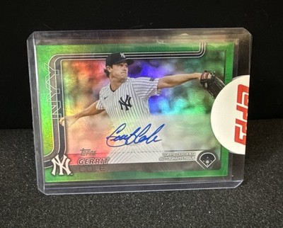 2025 Topps Series 1 GERRIT COLE Flagship Real One Auto Green SP 31/99 Yankees