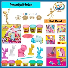 Make & Style My Little Pony Play-Doh Set with 4 Pony Molds & Colors