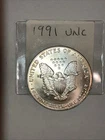 1991 Silver American Eagle Coin, Gem Uncirculated