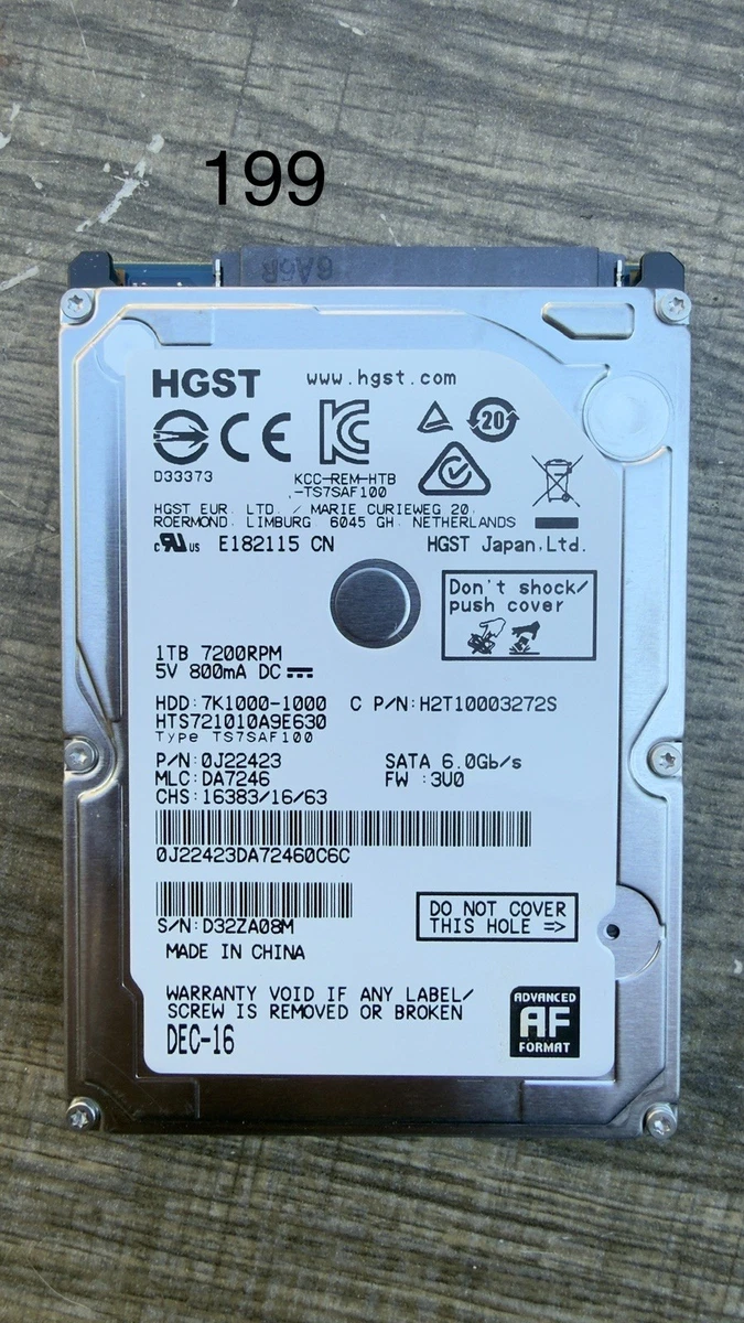 HGST 1 TB SATA III Internal Hard Disk Drives for sale | eBay